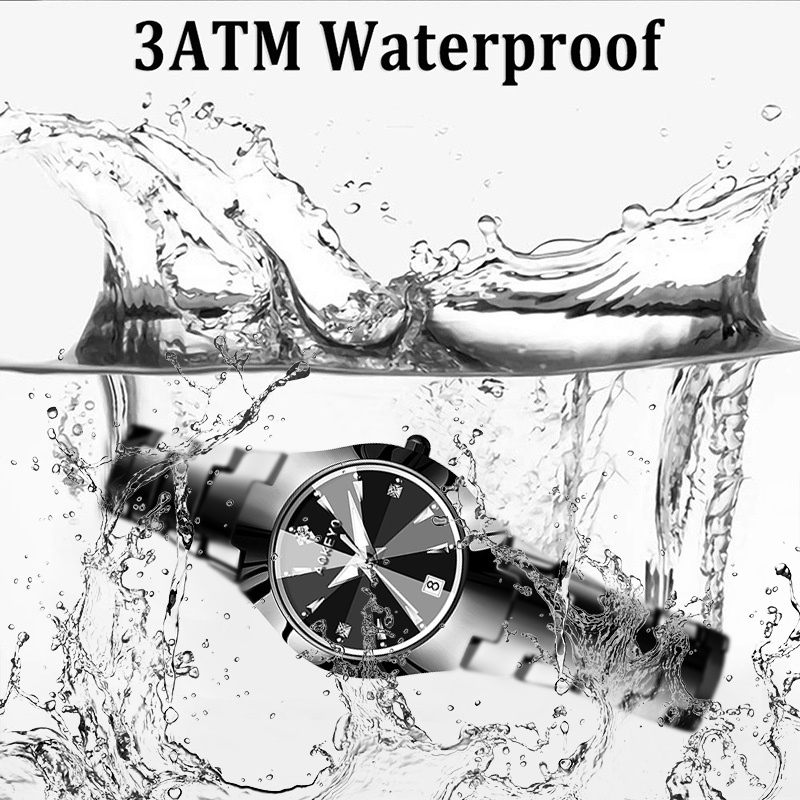 HOT SALE AOKEYO W101 Jam Tangan Wanita Original Berlian Anti Air Analog Bisnis Kuarsa Jam Tangan