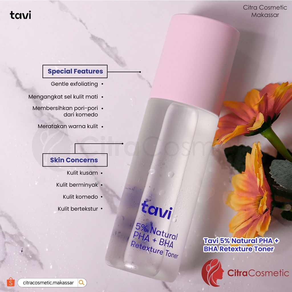 Tavi Series 1% Encapsulated Serum 30 Ml | Tavi 5% Natural PHA+BHA Toner 100 Ml | Tavi 10% Niacinamide Serum 30 Ml