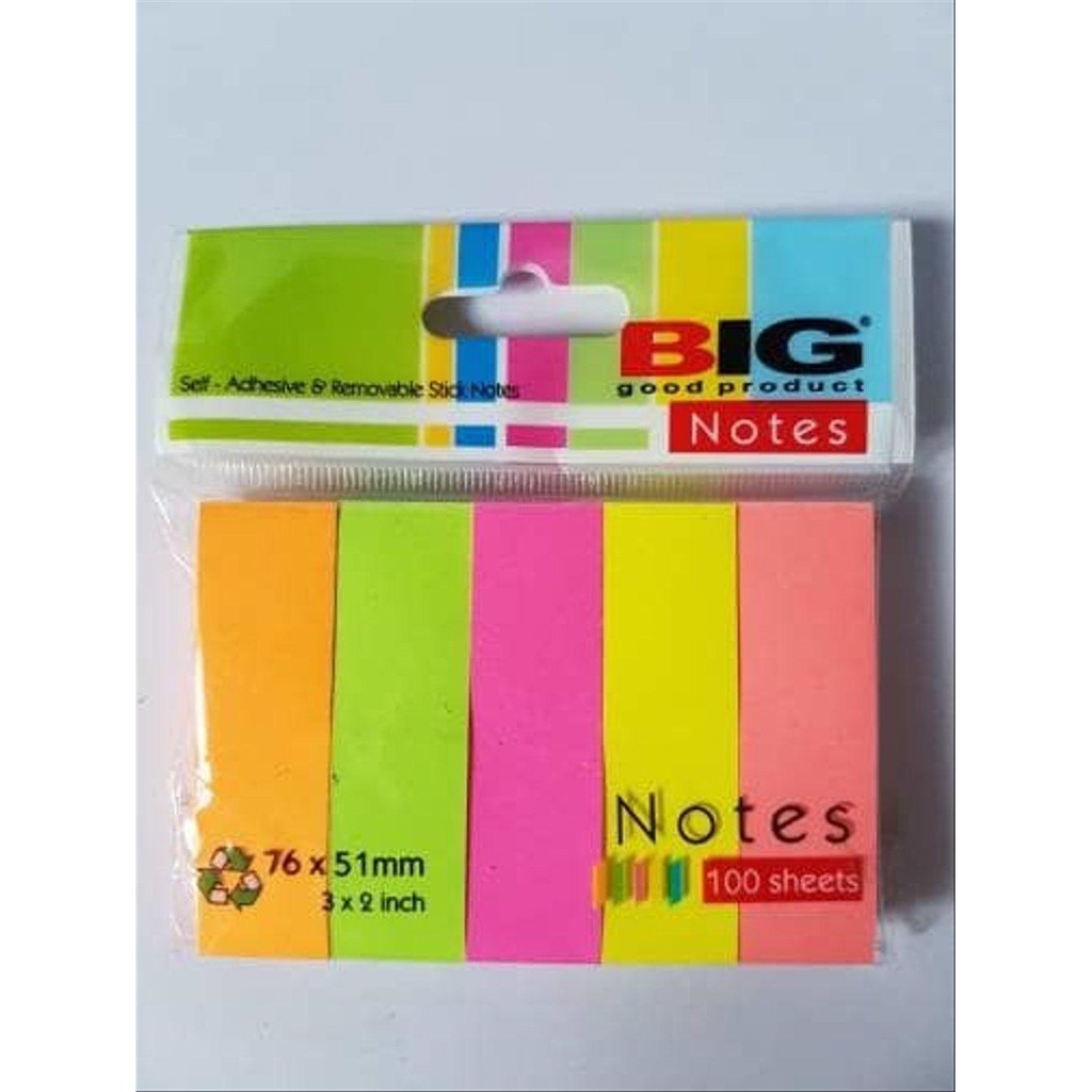 

PEMBATAS BUKU, STICKY NOTES, KERTAS MEMO, POS IT 76X51 5 WARNA BIG