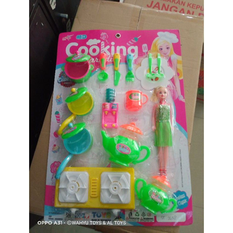 MAINAN MASAK SET + BARBIE COOKING SET