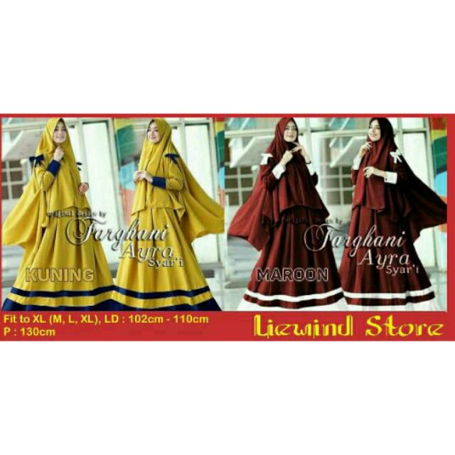 GAMIS AYRA AIDA MIMOSA SYAR'I KUALITAS PREMIUM BUSUI