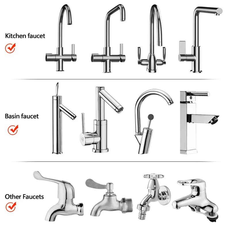 360° Rotatable Dual Mode Hemat Air Tap Aerator Diffuser Faucet Nozzle/Keran Anti Cipratan Aksesoris Dapur Kamar Mandi/Filter Faucet Sprayer Stainless Steel Tekanan Tinggi