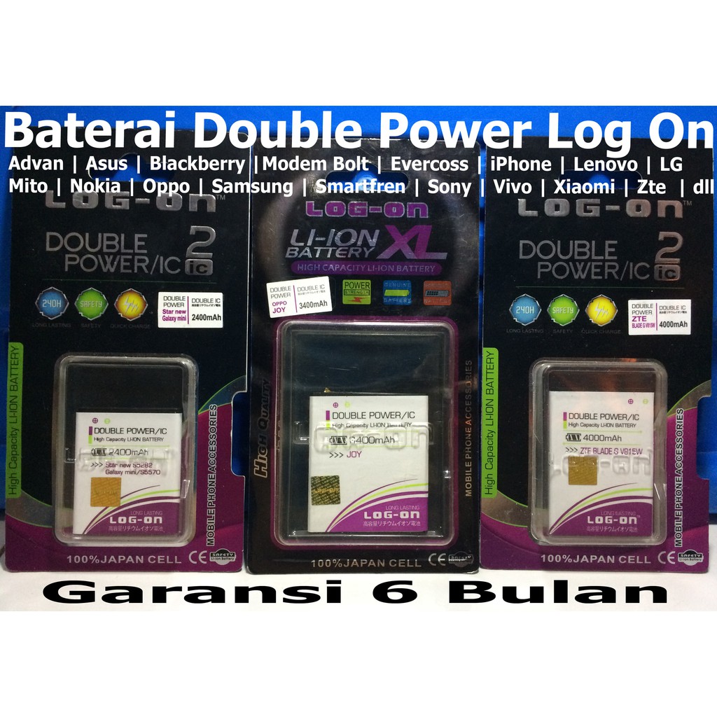 Baterai Log on Modem Bolt Max 2 /Huawei /Batre/Original/Double Power