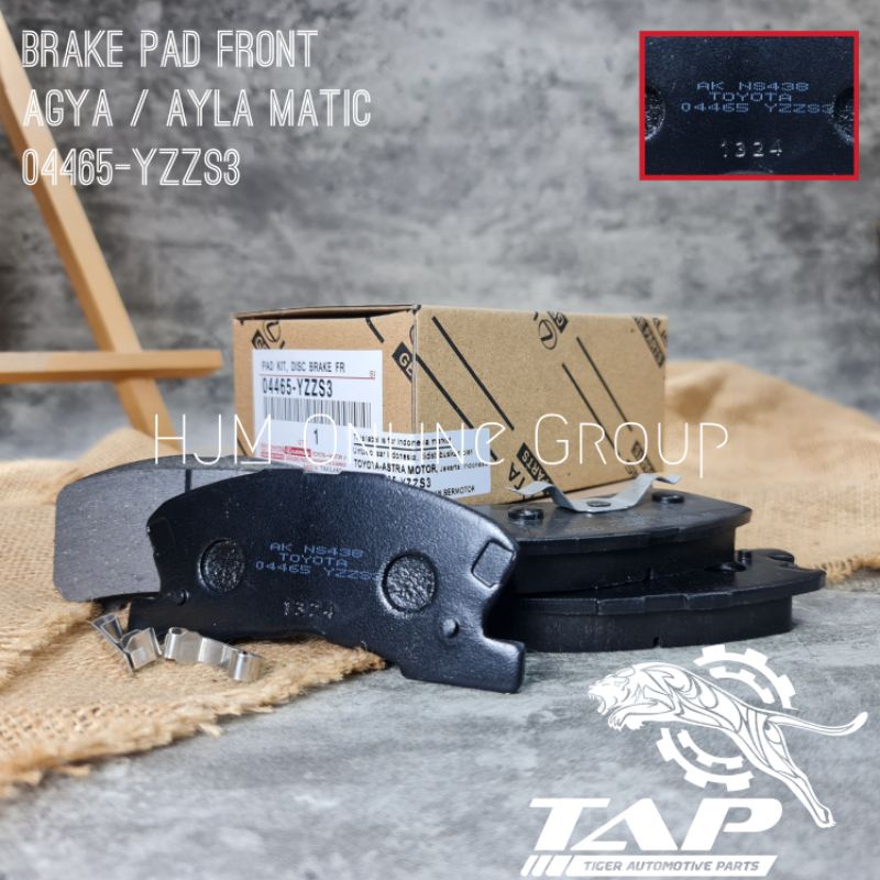 BRAKE DISC PAD - KAMPAS REM DEPAN AGYA AYLA MATIC