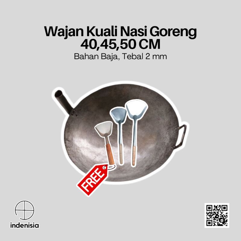 WAJAN NASI GORENG / WAJAN NASI GORENG ANTI LENGKET / WOK NASI GORENG / KUALI NASI GORENG / WAJAN NAS