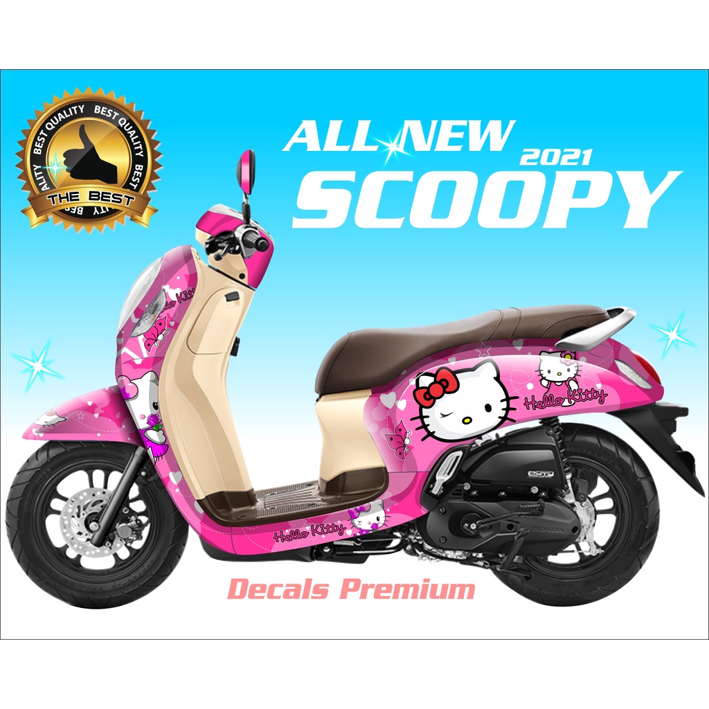 DECAL SCOOPY HELLO KITTY / STICKER HELLO KITTY / DECAL SCOOPY