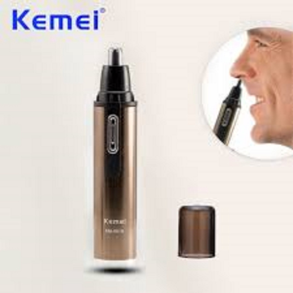 Kemei KM-6629 2 in 1 Alat Cukur Bulu Hidung Kumis Hair Trimmer