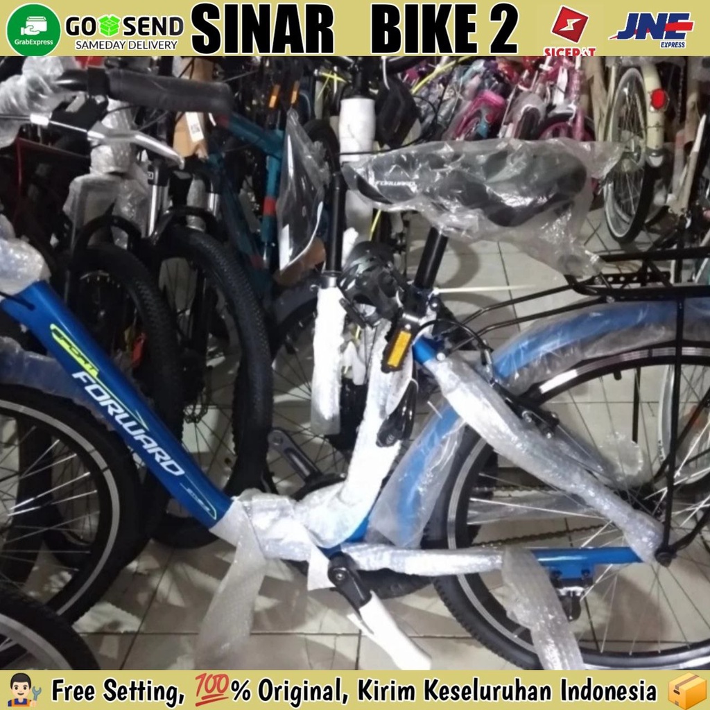 Sepeda Mini Keranjang Dewasa 26 Inch FORWARD City Bike BONUS JALU