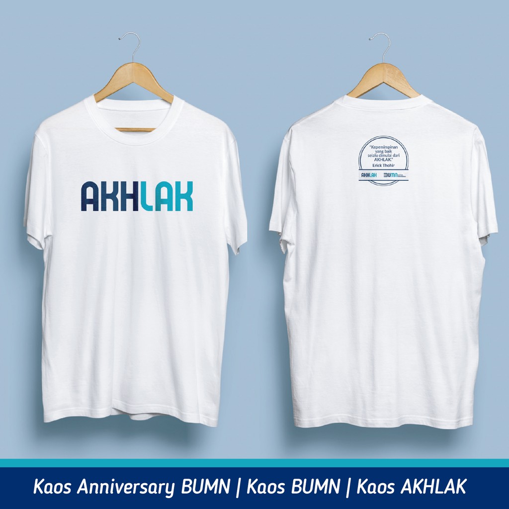 New Kaos Bumn Akhlak Kaos Akhlak Merchandise Bumn