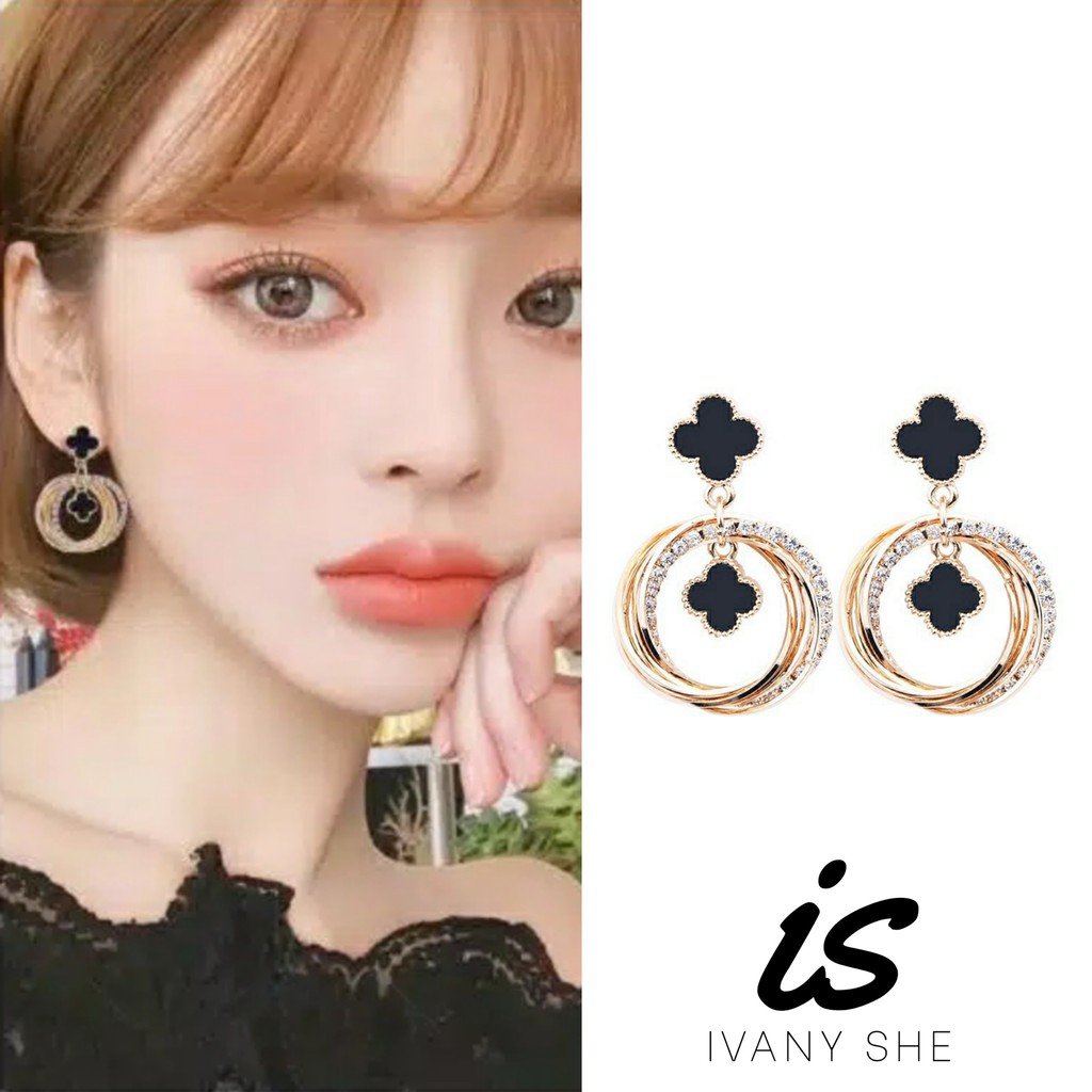 Premium Quality Anting fashion korea import aksesoris pesta perhiasan wanita earring giwang emas bkk