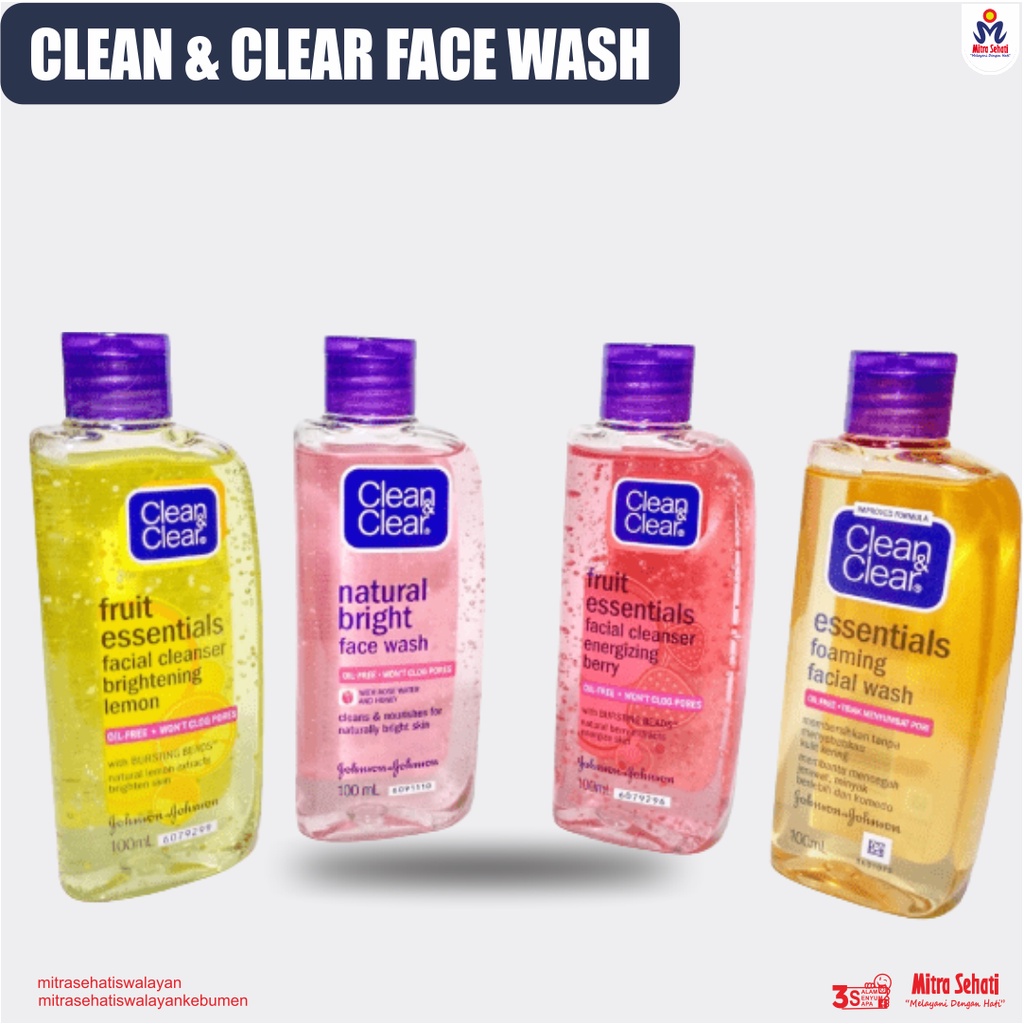 Jual CLEAN & CLEAR FACE WASH 100mL / CLEAN & CLEAR FOAMING FACIAL WASH ...