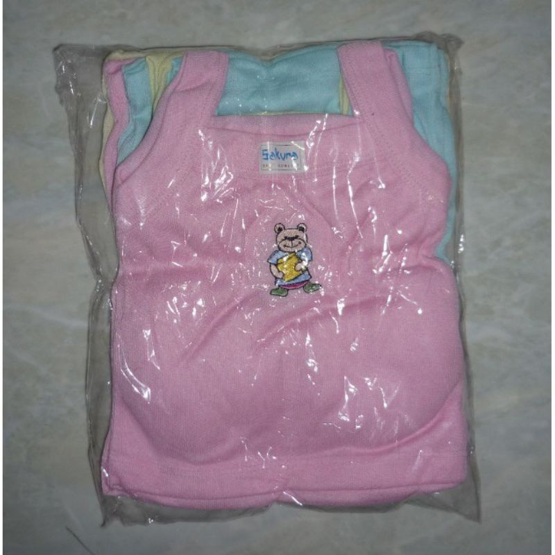6 PCS Singlet Yukensi Bayi Sporot Unisex Bordir
