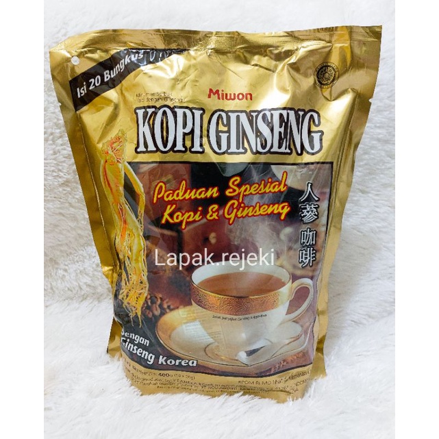 

Kopi Ginseng Korea 20 Sachet 400gram / Miwon Kopi Ginseng