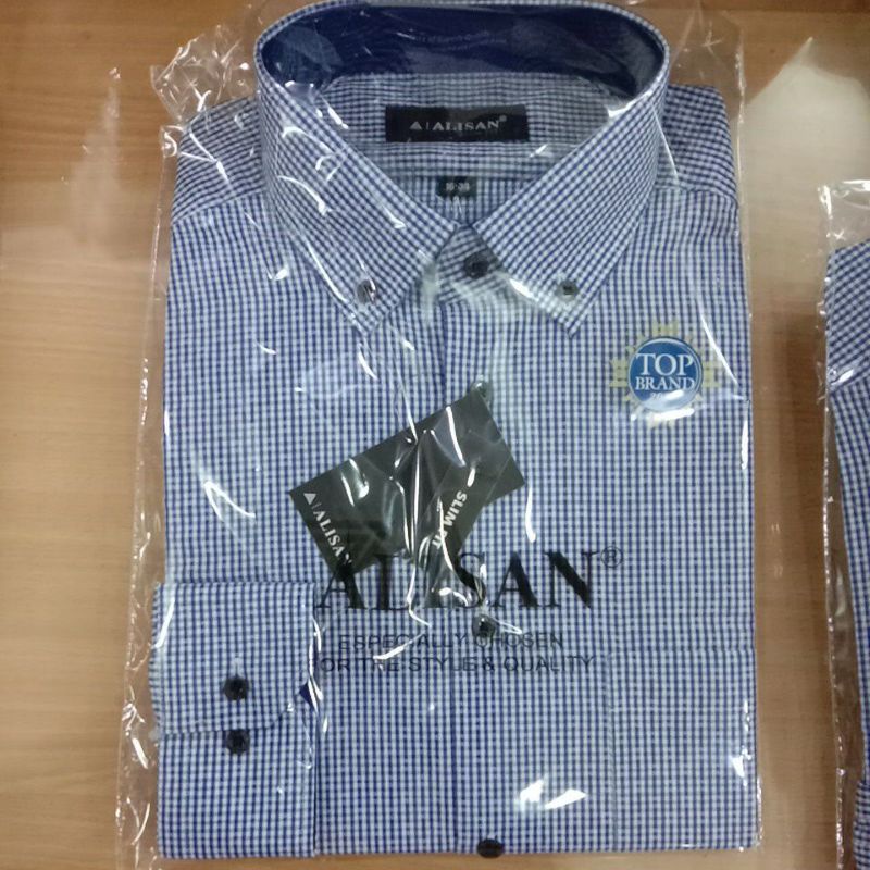 Kemeja ALISAN  Slim Fit Motif Kotak Kecil