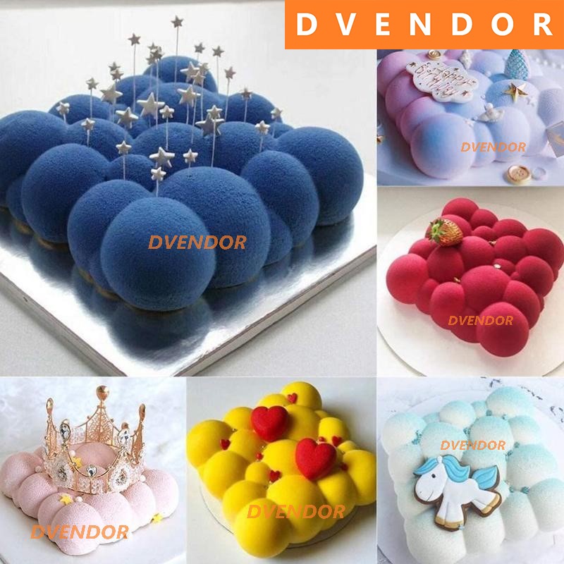 3D SILICON MOULD CLOUD CETAKAN SILIKON AWAN LOYANG TART COKLAT FONDANT SILICONE MOLD PINATA MOUSSE CAKE