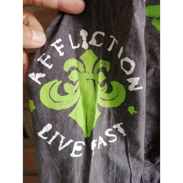 kemeja Longsleeve panjang affliction stone wash original