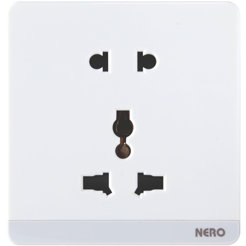 NERO Stop Kontak Universal DECORA White