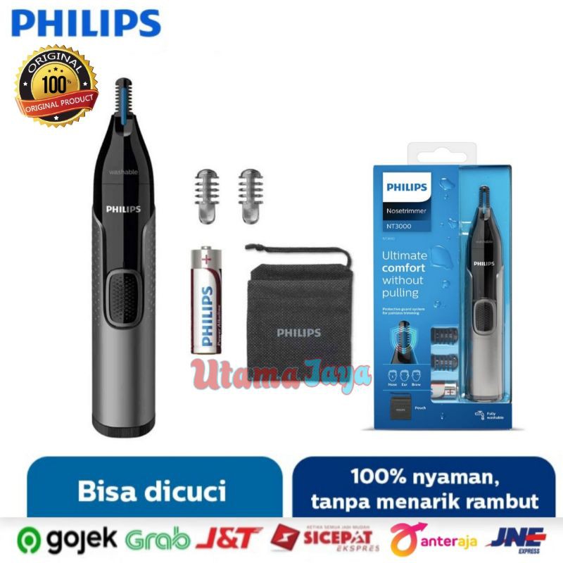 Philips Nose Trimmer NT3650/16 Pencukur Bulu Hidung