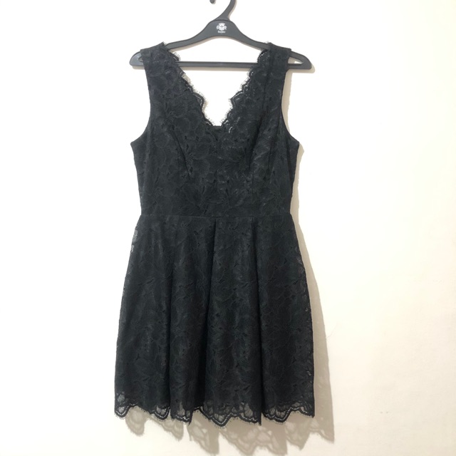 black mini dress h&m