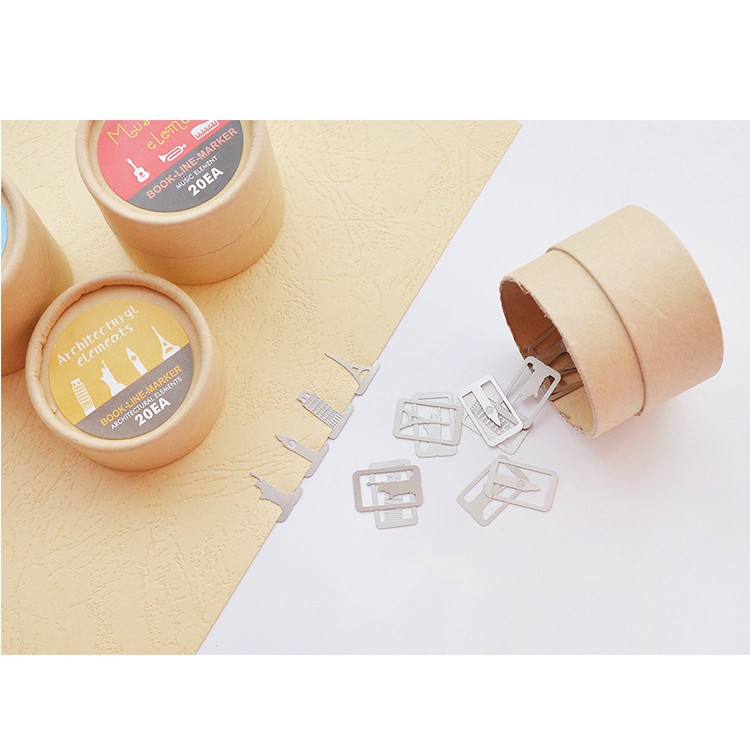 Cute Bookmark Paperclips Boxed Mini Metal 20 pieces/ box