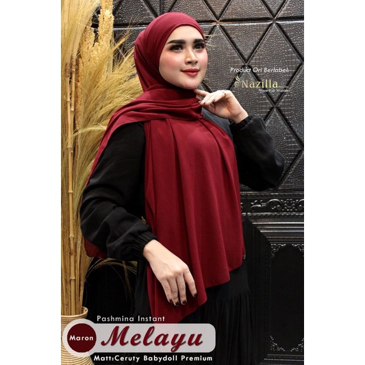 Pashmina instan melayu / pashmina instan malay by nazilla /jilbab pasmina malay