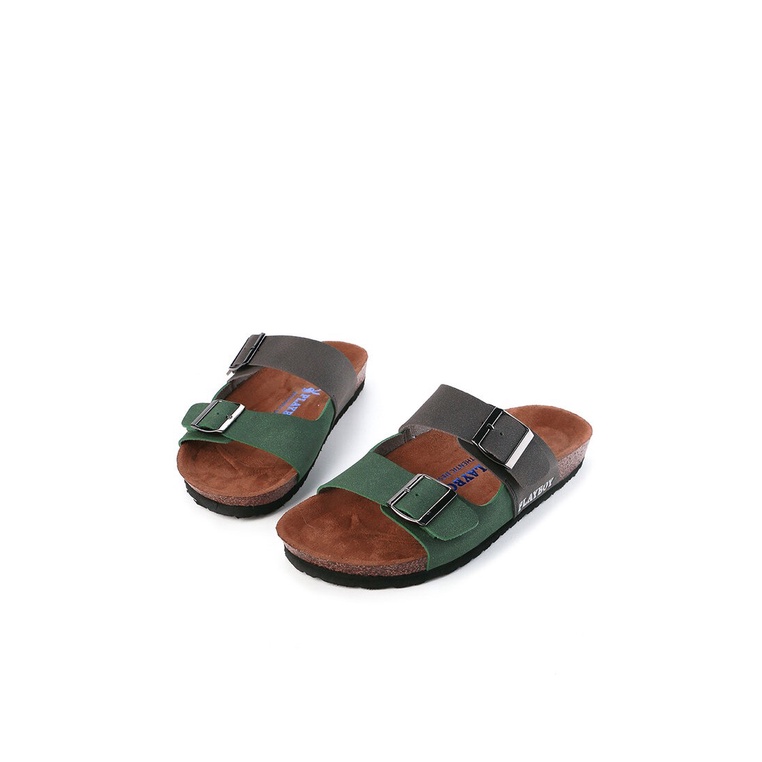 SANDAL SLIDE PLAYBOY PRIA ORIGINAL CASUAL BRANDED ASLI HIJAU PL35