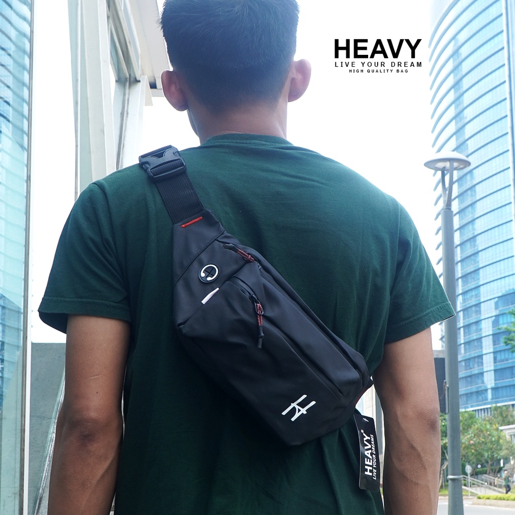 HEAVY PNCK-0138 Waistbag Heavy Waterproof | Tas pinggang heavy | Tas pria