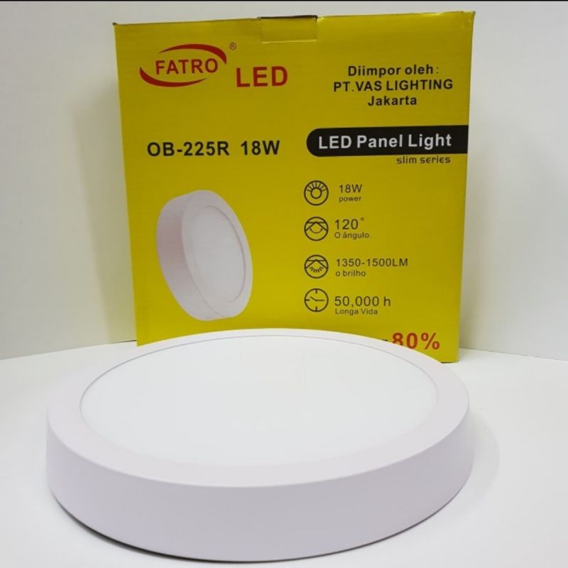 Lampu Downlight LED Panel Outbow 18 Watt