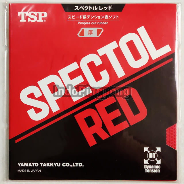 TSP Spectol Red 1.9 - Short Pips Karet Bintik Serang Pendek