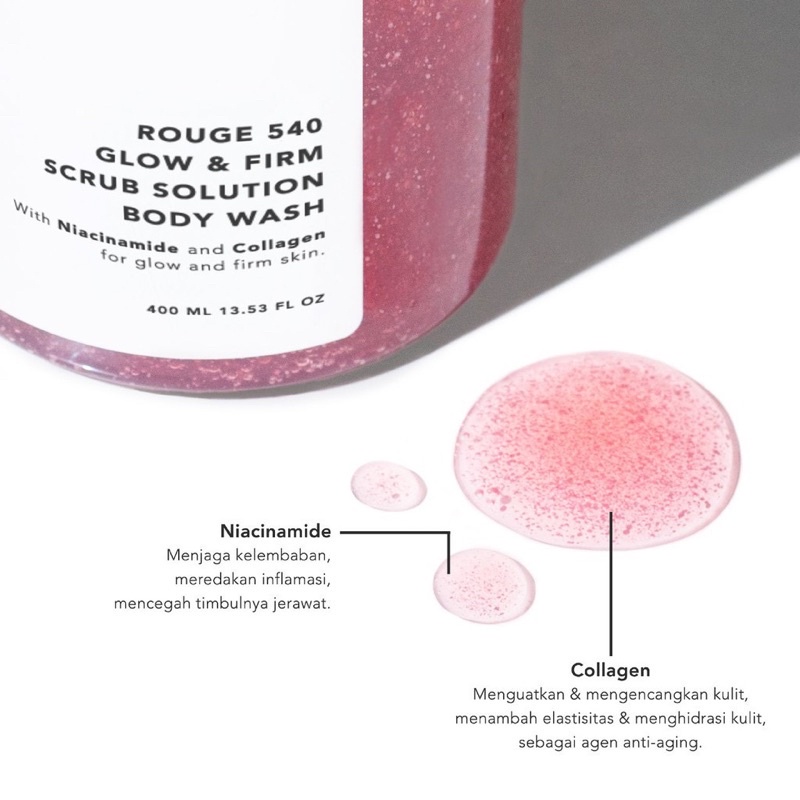 GRACE AND GLOW Body Wash 400ml With Parfume [Black Opium / English Pear &amp; Freesia / Rouge 540 | Miss Moisture | Peony Blush Sabun Mandi Cair Grace and Glow Shampoo Secret bombshell Shampoo Amethyst grace &amp; glow Body serum English pear black opium