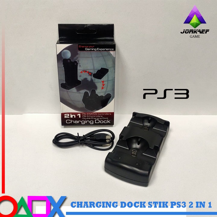 2 IN 1 CHARGING DOCK STIK STICK PS3 2IN1