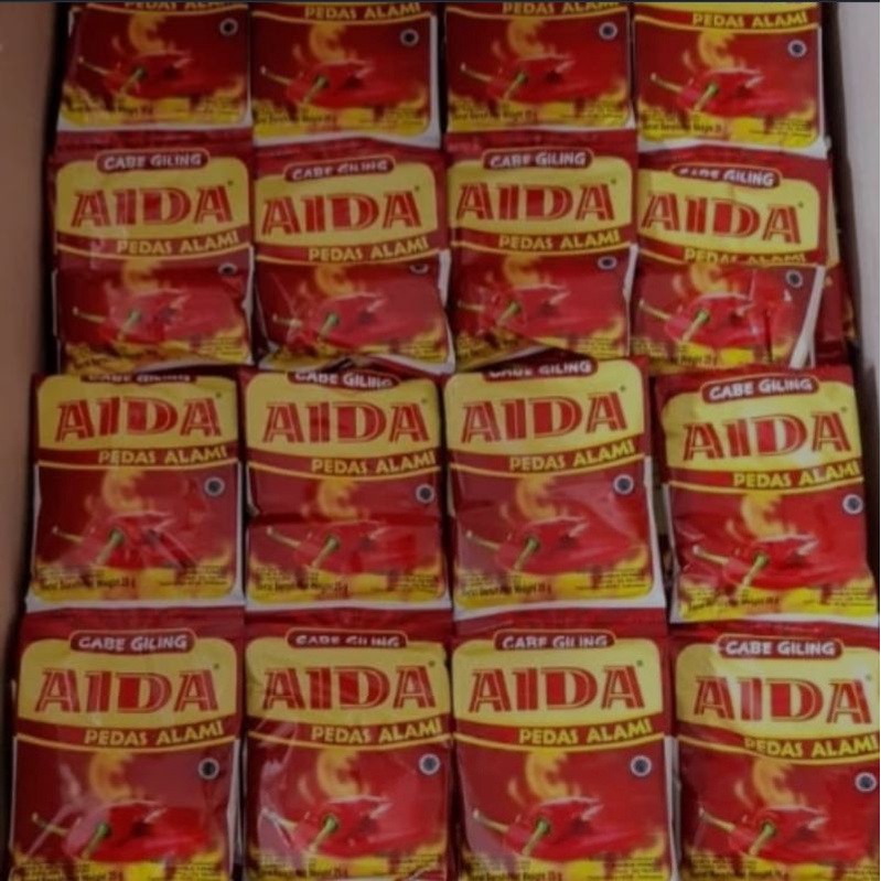 

Aida Cabe Giling/Cabe Giling Aida/Bubuk Chili Powder 25 Gram ( 1 Renceng isi 10 )