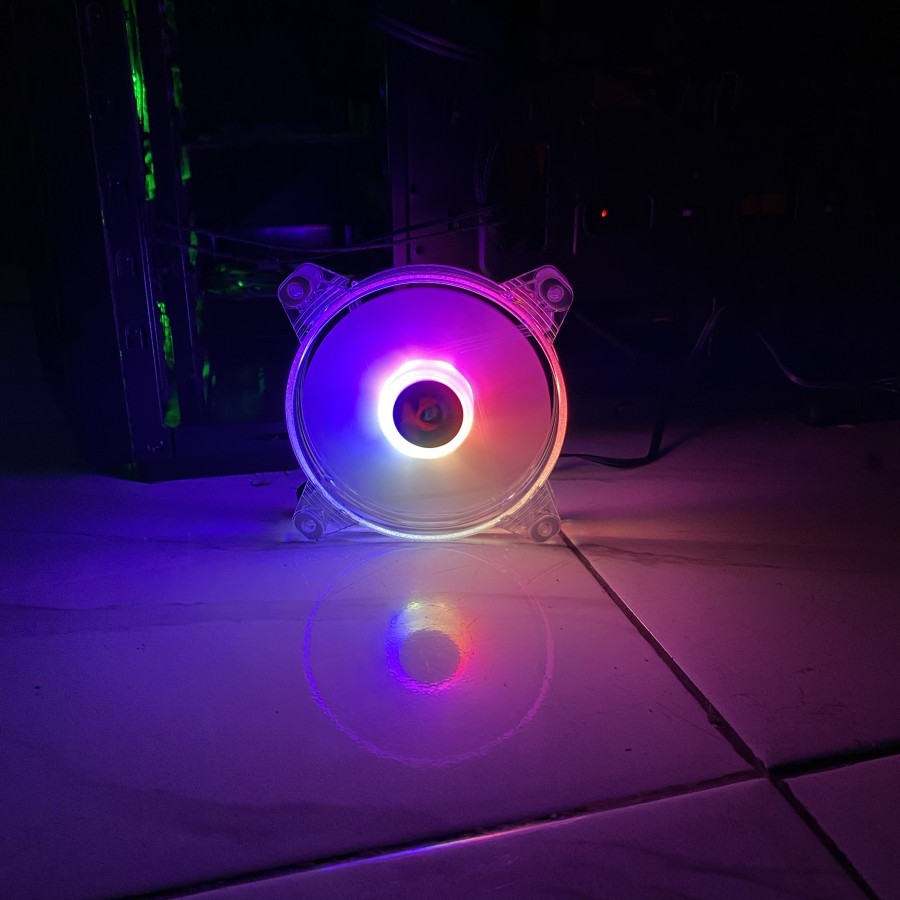 XBT Dragon Fan Casing 12CM RING LED - Fan Case XB-112A RGB Rotating