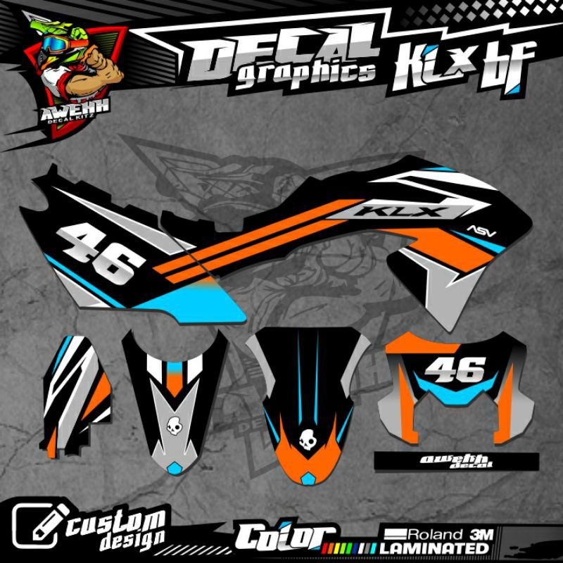DECAL KLX BF 150 KLX BF KLX LAMA DTRACKER OREN