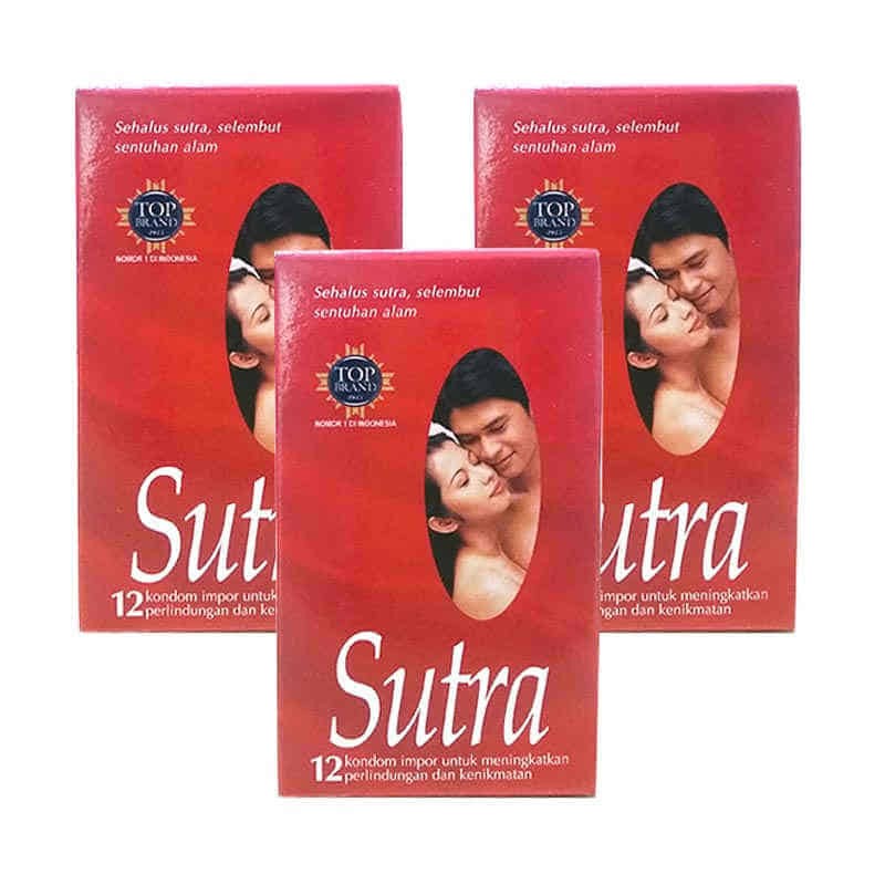 kondom sutra merah isi 12