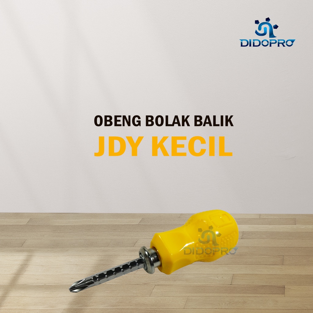 Obeng Saku Cebol Bolak Balik Adjustable 3 Way Mini Pocket Screwdriver