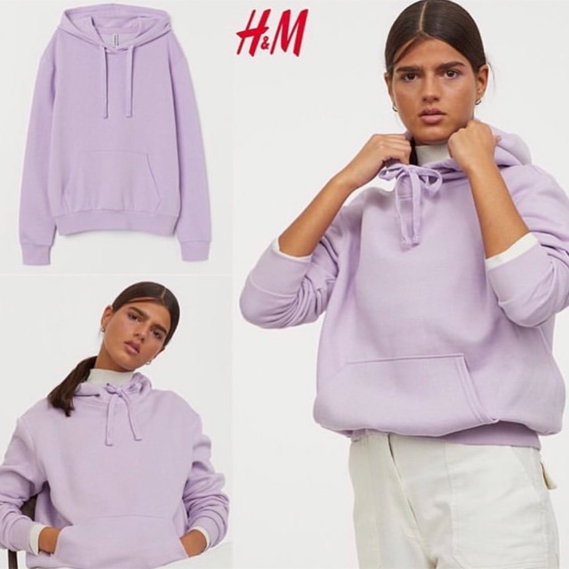 lavender hoodie h&m