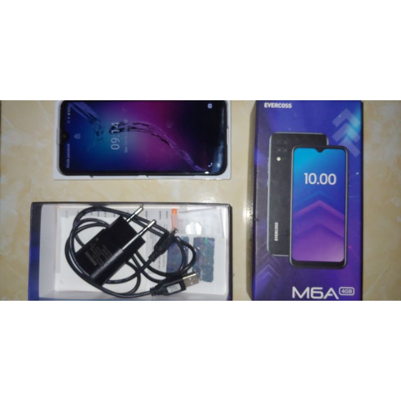HP ANDROID EVERCOSS M6A RAM 4 GB ROM INTERNAL 32 GB 4 QUAD KAMERA DUAL SIM 4G LTE ANDROID 10