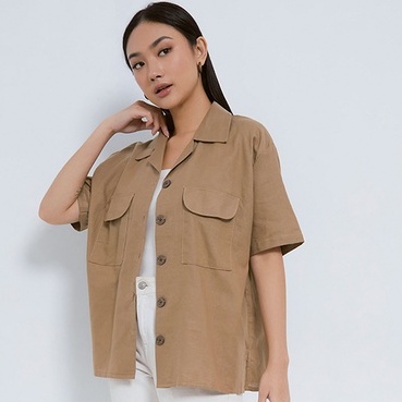 GAIA LINEN SHIRT WITH POCKET