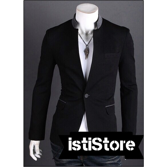 Jas pria, jas formal murah berkualitas, jas hitam variasi abu, blazer gaul