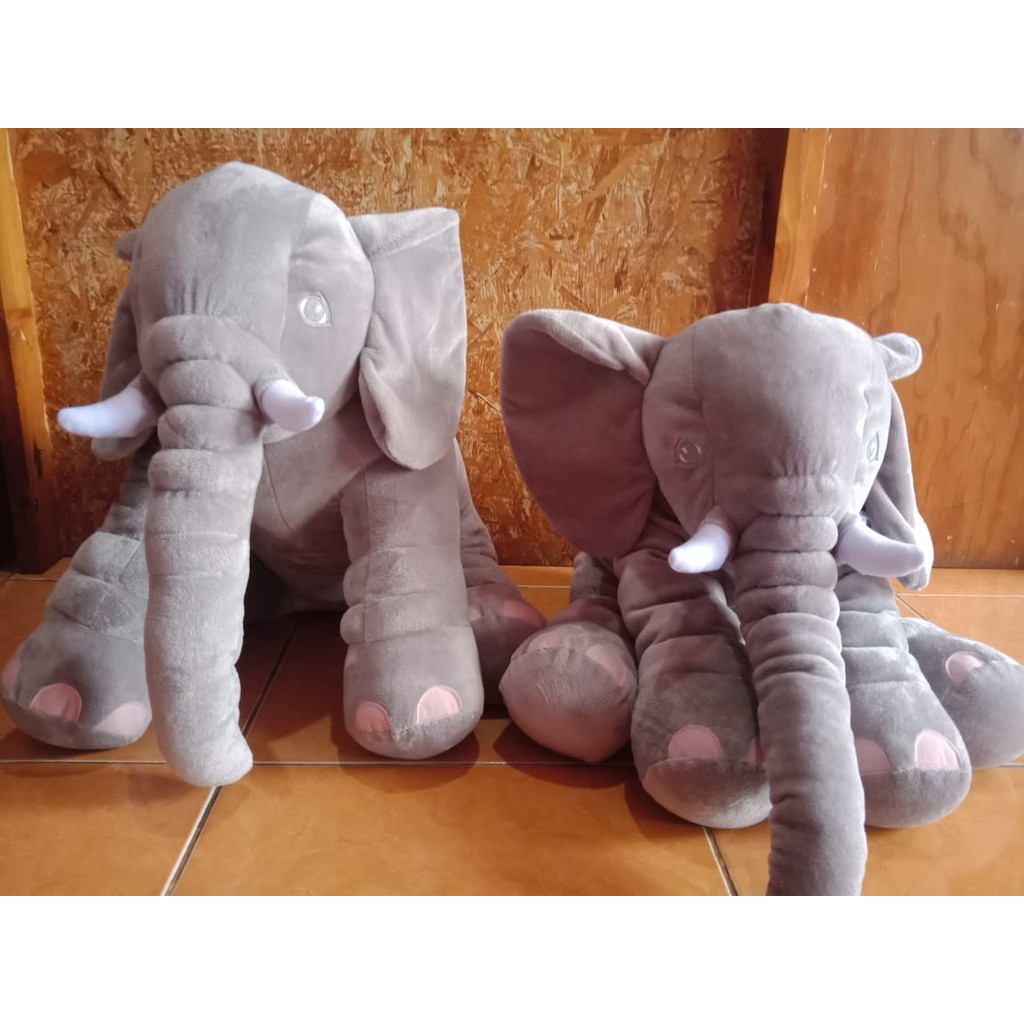 bantal boneka gajah elephant lembut banget bantal bayi anak bantal mobil sandaran kantor safari