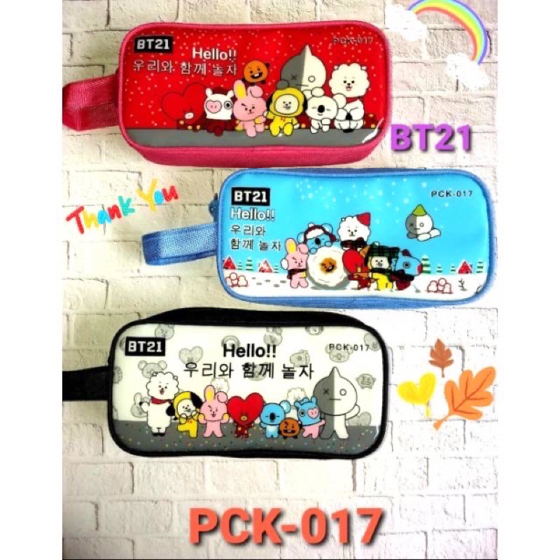 

~ TEMPAT PENSIL SLETING BT21 BTS PLASTIK