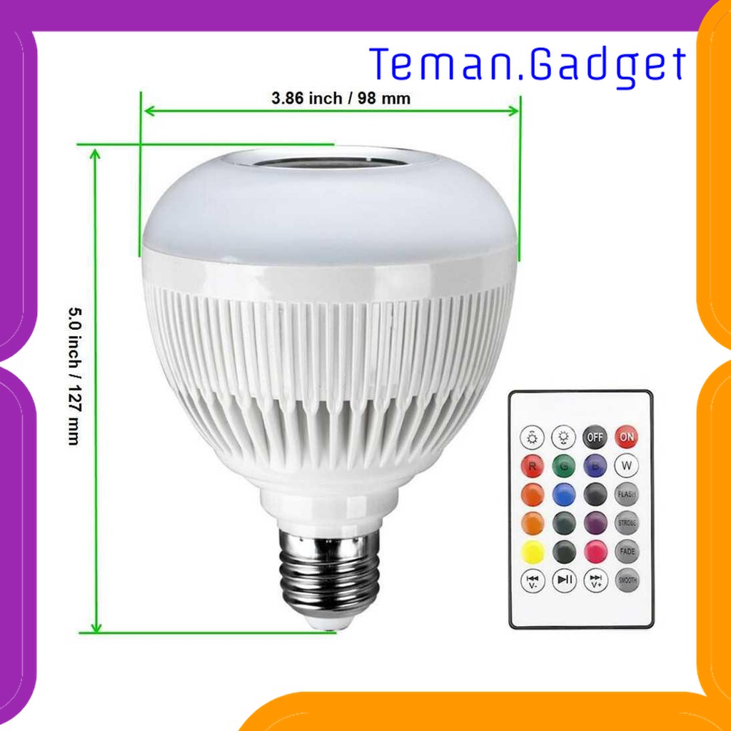 TG-DG089 BOHLAM LED RGB E27 12W WITH BLUETOOTH SPEAKER - YNL