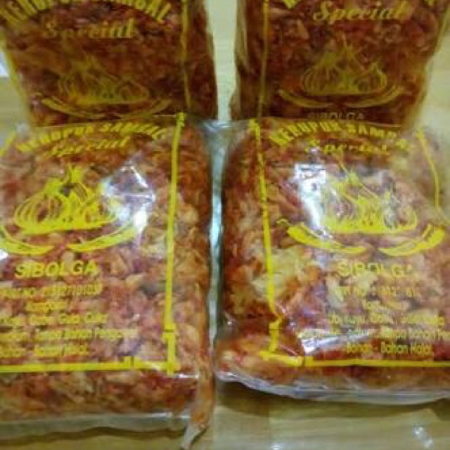 

Keripik Sambal 500 gr oleh oleh Sibolga