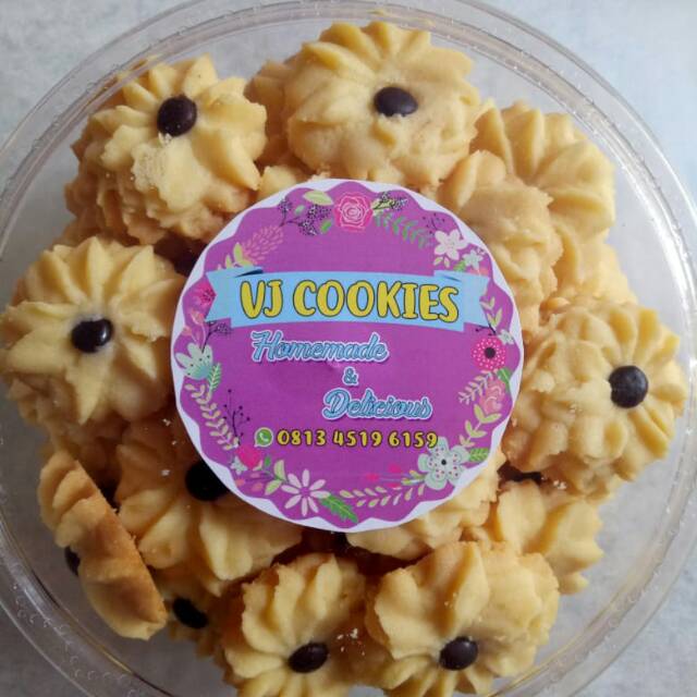 

Kue kering semprit dahlia cookies