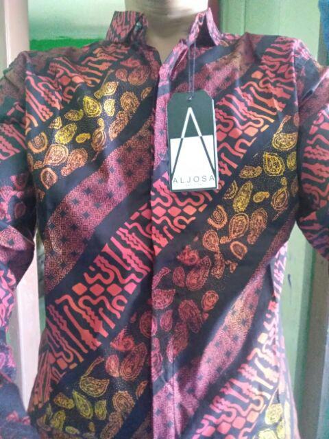 Shineclothes Baju Kemeja Panjang Batik Slimfit M-xl