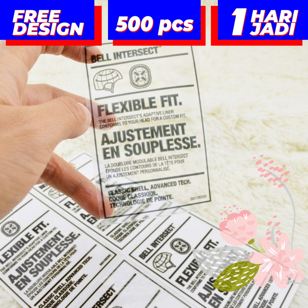 

[JAMINAN MURAH 500 PCS] LABEL KEMASAN ANTI AIR TRANSPARAN KUE, NASTAR, MAKANAN, FROZEN FOOD