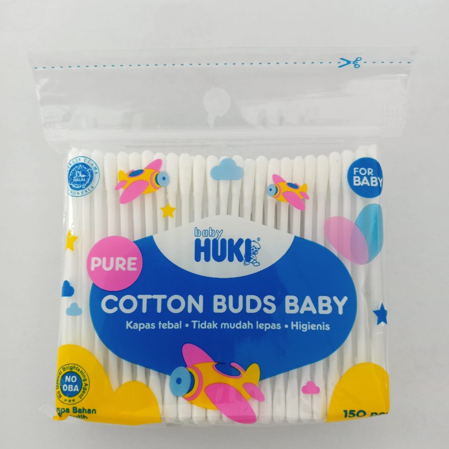 Baby Huki Pure Cotton Buds For Baby 150 Pcs