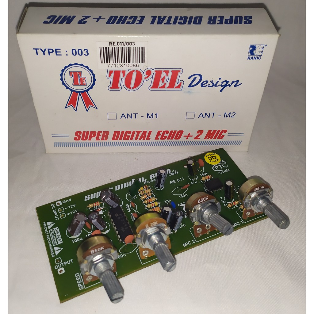 Kit Echo Toel Super Digital Echo + 2 Mic Ranic Type-003