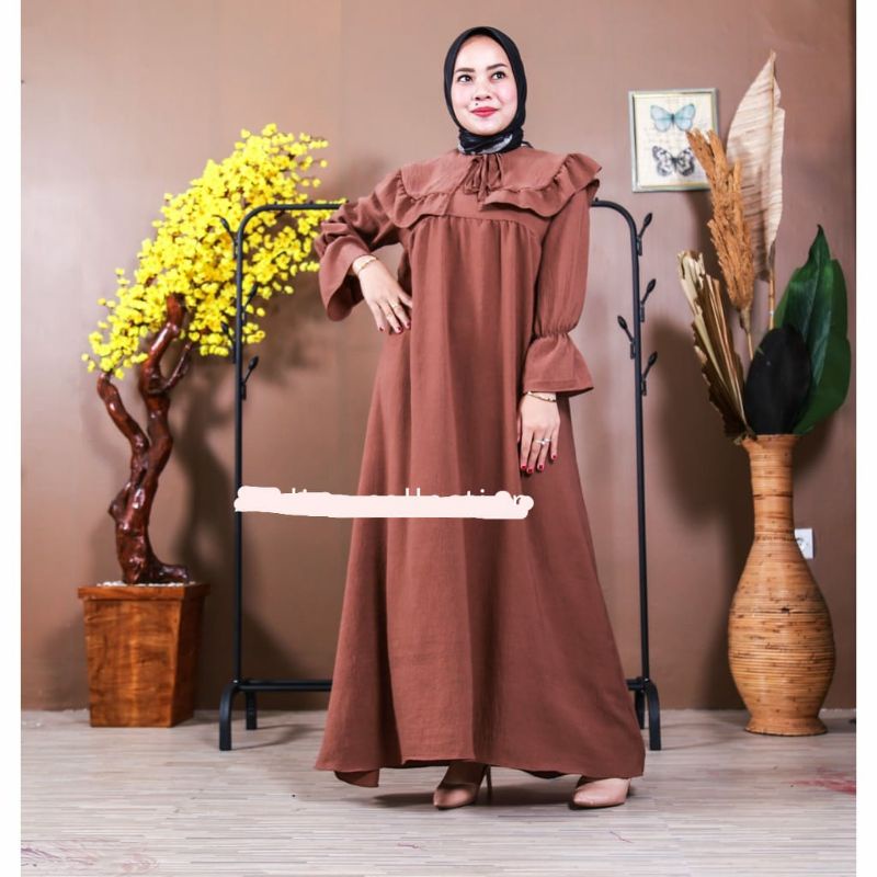 Gamis crinkle premium/gamis crinkle import/dress crinkle